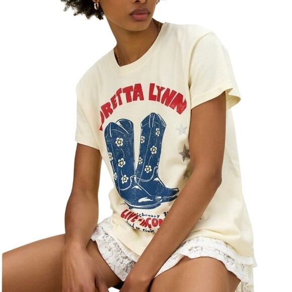 DAYDREAMER Loretta Lynn In Concert Tour Tee, Size M, New with Tag MSRP $85 - Picture 7 of 15